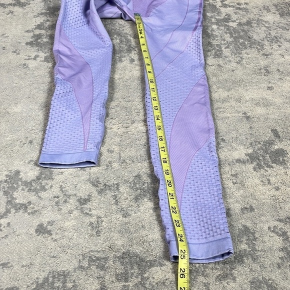 Adidas x IVY PARK Knit Seamless Sport Leggings Athletic Training Purple Lavender - Picture 11 of 14